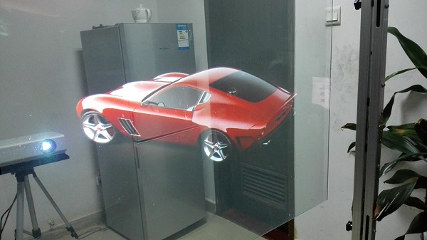 Фильм экрана собственной личности слипчивый прозрачный голографический для окна магазина