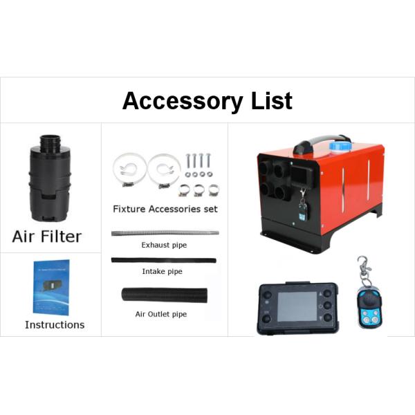 4 Holes 12v 8kw Diesel Air Parking Heater / Remote Control All In One Diesel Heater
