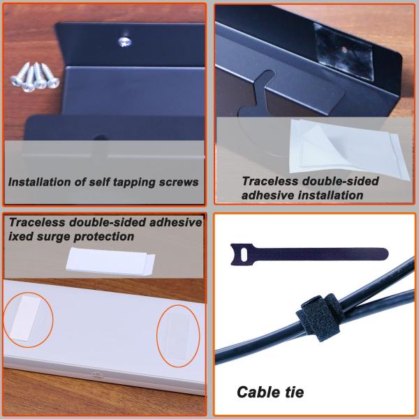 ISO9001 Rohs CE Under Desk Metal Cable Tray para gerenciamento de fios de computador de escritório
