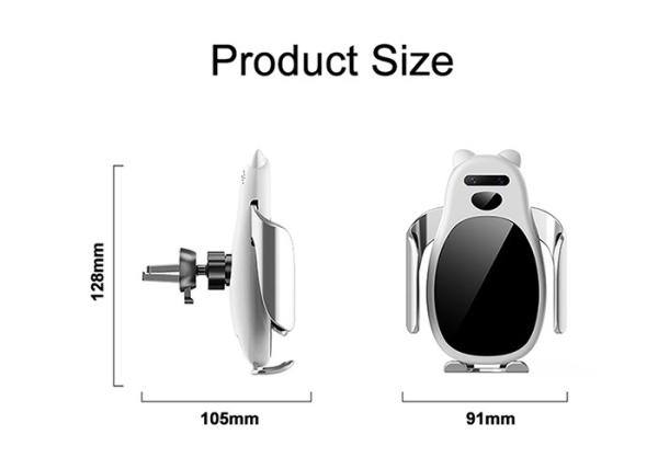 Smart Sensor 6mm QI 15W Car Phone Holder Wireless Charger