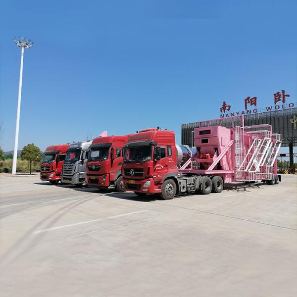 завод мобильного асфальта горелки угля 120T/H 1500kg/Batch смешивая