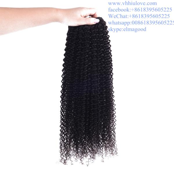 top quality Malaysian Unprocessed 7A 100g Kinky Curly Hair Extensions