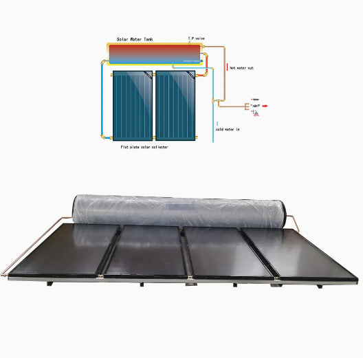Direct Heating Pressurized Engineering Project  Household Solar Collector  Flat Plate Solar Water Heater for Outdoor Indoor