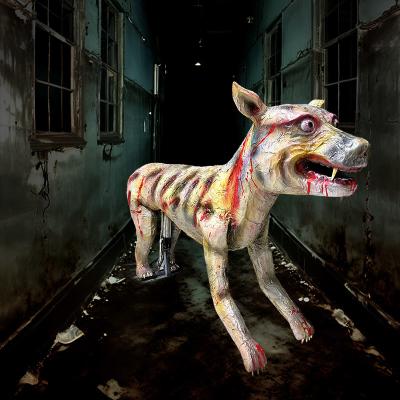 Halloween Animal Model Haunted House Custom Escape Room Props Pneumatic Control