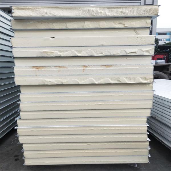 0.326mm grey white an steel PU sandwich panel 4750x 1150 x 75mm for cold storage