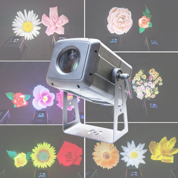 100W 200w Outdoor Advertising Lights Custom Logo Projector DMX LED Gobo Advertising Projector