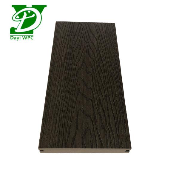 Moderno estilo europeu de madeira maciça de plástico composite decking 140x23mm