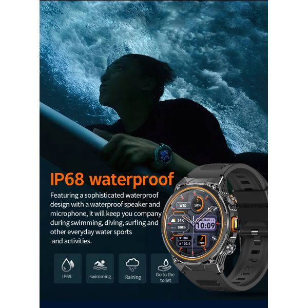 AK81 Smart Watch for Sports IP68 Waterproof 1.46