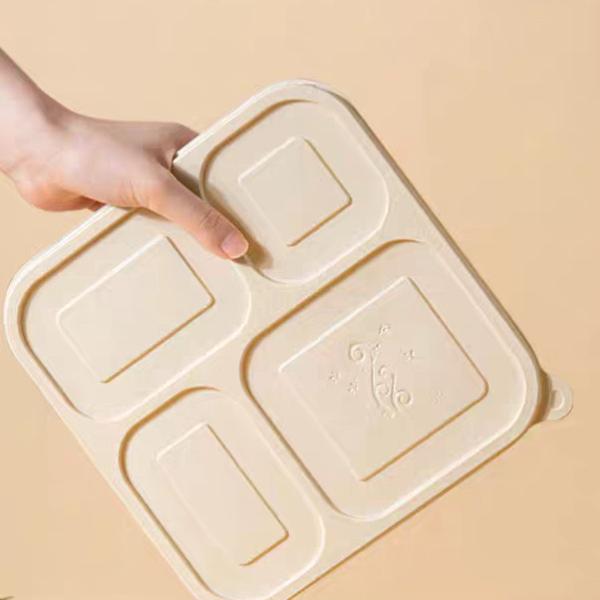 5 Compartement Contenants alimentaires biodégradables Amidon de maïs Grade alimentaire