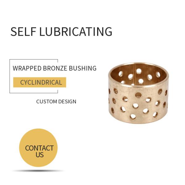 Cylindrical CuSn8P Self Lubricating Plain Bearing