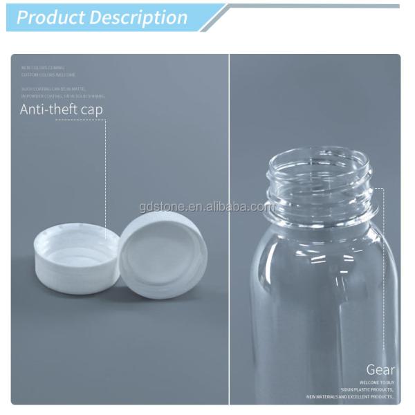 32mm PET Plastic Bottles 350ml For Beverage Milk Juice