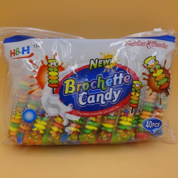 Sabores Brochette Sugar Free Peppermint Candy do fruto/doces comprimidos forma redonda