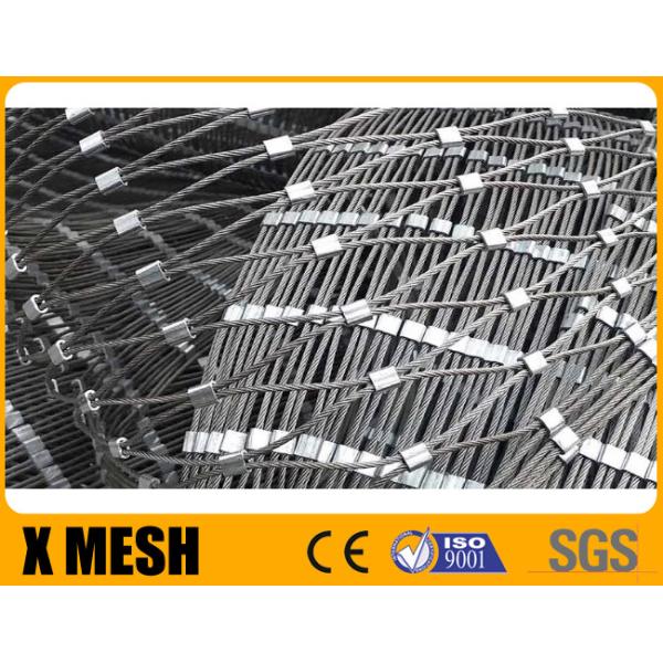 4.0mm Architectural Wire Mesh Ss Wire Rope Mesh For Slope Protection