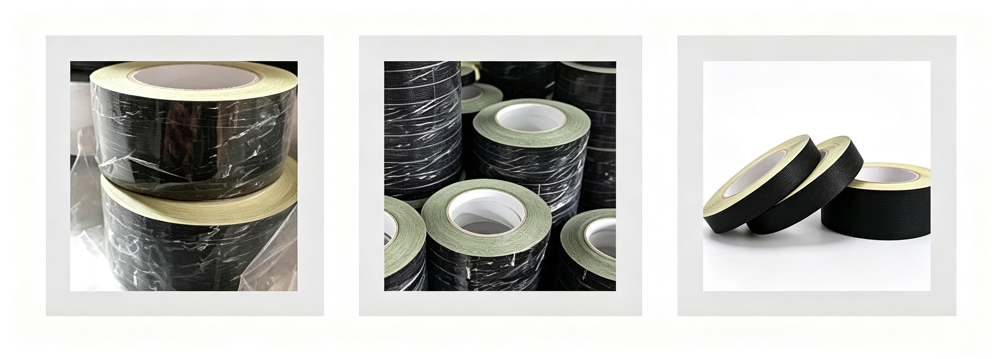 Acetic fabric cloth tape Black high adhesion and can temperatures up to 130℃
