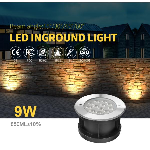 бассейн ERP Inground 24V IP68 SS316L привел света 9W с кабелем VDE