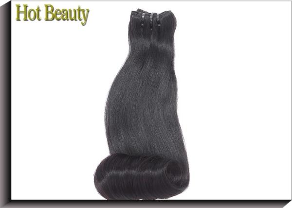 Fashion Egg Curl Remy Virgin Weft Hair Extensions For Silky No Chemical