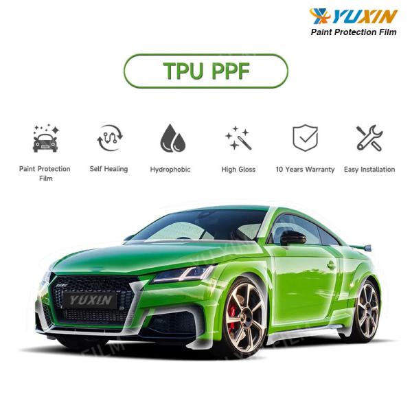 No Residue Glossy Clear PPF TPU Car Headlight Protection Film 5x50 Feet 190micron