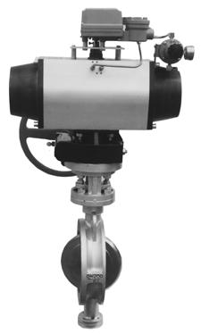 ANSI 150 Hard Seal Regulating Shut Off Butterfly Valves Flat Casting Type