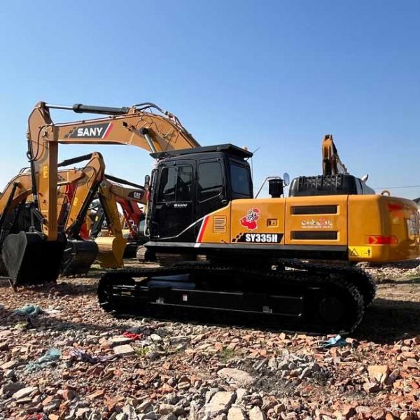 30Tons Excavator Used SANY SY335H Large Crawl Excavator 1.65m³ Bucket Capacity