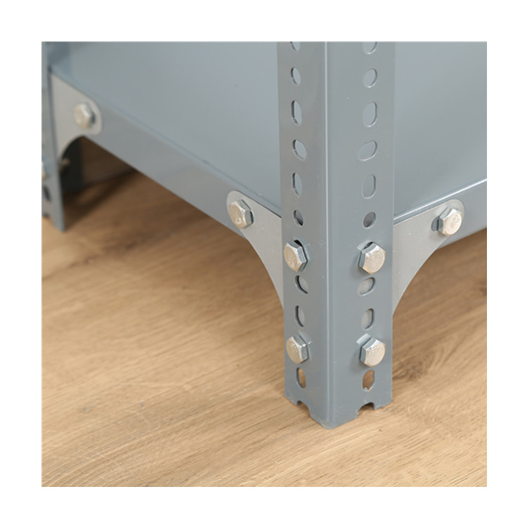 Industrial Steel Slotted Angle Iron Rack Shelving for Customized Color Requirements
