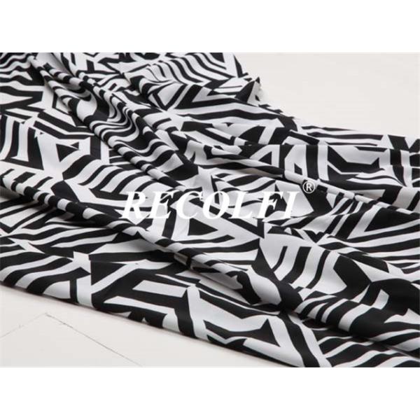 Simple Stripe Design Print Women'S Activewear Fabric Eco Friendly Nylon Material
