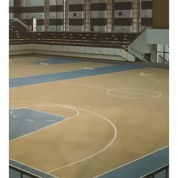 Revêtements de sol sportifs intérieurs d'épaisseur 3,5-10mm pour terrains de volley-ball / badminton / tennis de table / basket-ball / salle de sport / salle de danse