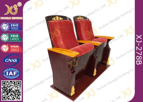 Fire Retardant Commercial Fabric Auditorium Theater Seating / Concert Hall Chairs