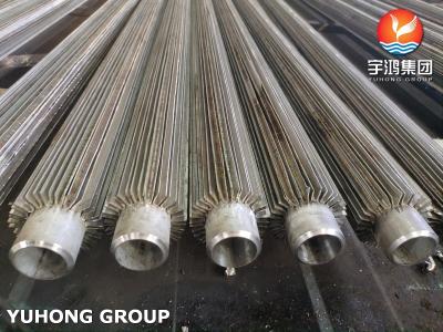 Heat Treated Steam Longitudinal Finned Tube Heat Exchanger For Evaporators