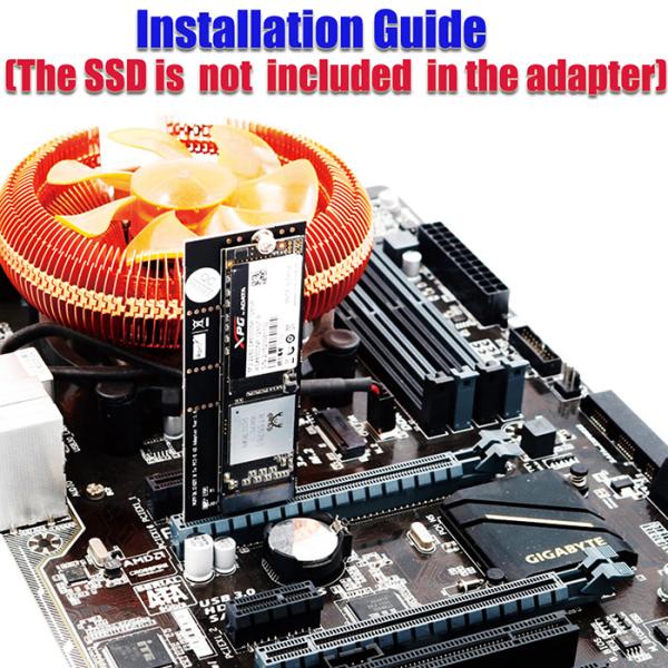 NGFF(M.2)  Nvme M Key SSD To PCI- E 4X Adapter(Vertical Installation)