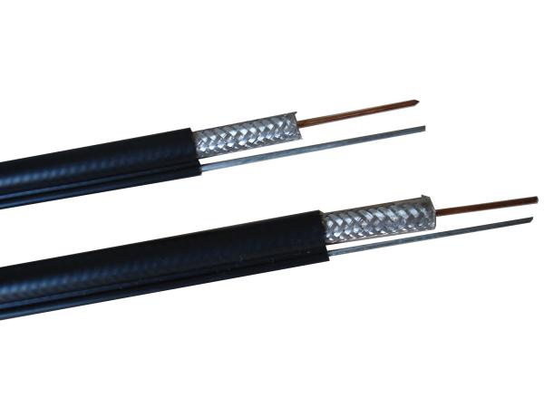 RG6 75 Ohm Coaxial Cable With Messenger  CCTV Coaxial Cable  RG6 Coaxial Cable