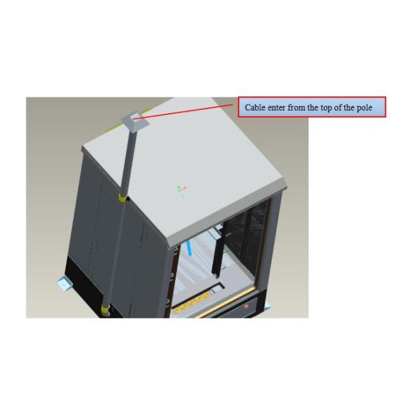 климата приложения оборудования антиржавейной краски 40U шкаф на открытом воздухе контролируемый