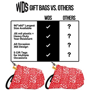 Jumbo Gift Giant Bike Bag, heavy duty Oversized, Jumbo Extra Large, Xmas Present Gift wrapping sacks