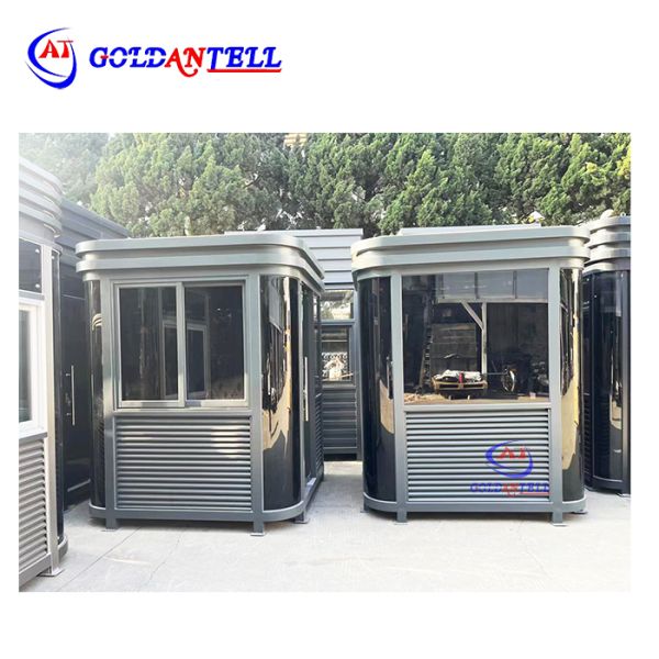 30 to 60 degrees Celsius Earthquake Proof Grade 8.3 Single Room Stainless Steel Ticket Kiosk Booth Outdoor Ticket Dispensing Station