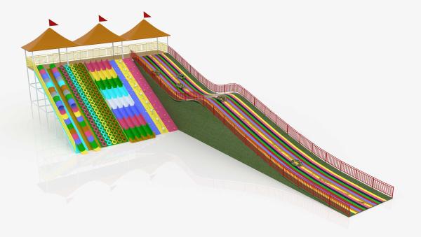 PVC Rainbow Slide for Indoor Outdoor Playgrounds