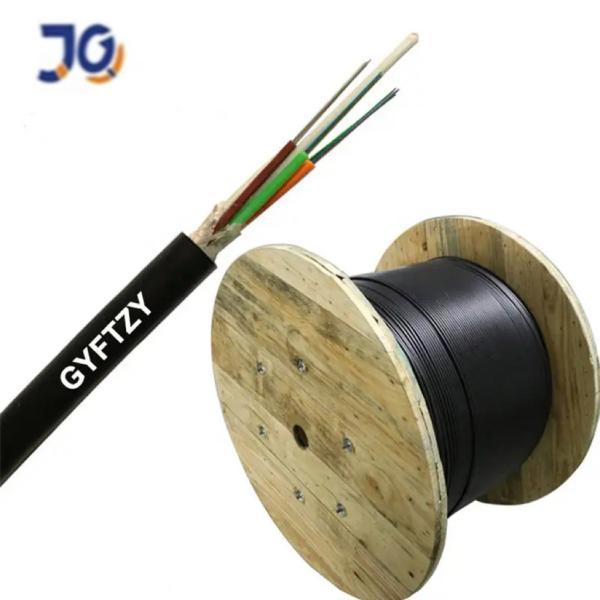 FRP Força Membro LSZH Camada Fibra Óptica GYFTZY cabo de fibra óptica exterior tubo solto enrolado
