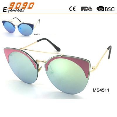 womens Fashion retro Cat Eye Mirrored Sunglasses ,Designer Glasses Shades Eyewear