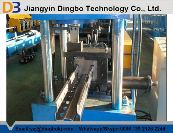 Galvanized Coil / Carbon Steel Upright Rack Roll Forming Machine for 1.5-2.5MM Thickness
