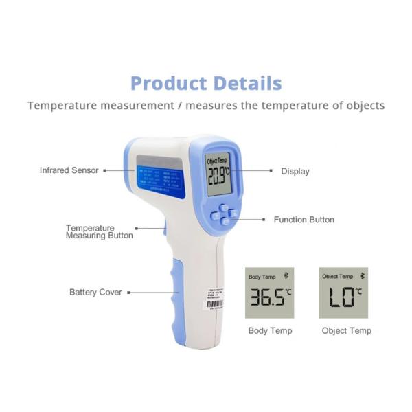 CE FDA Non Contact Medical Thermometer Infrared Temperature Gun ABS Plastic