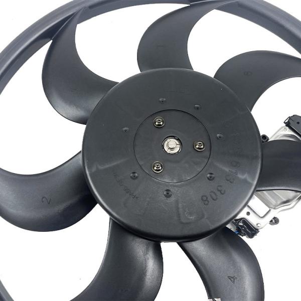 Ventilador de refrigeração de automóveis de aço de borracha de alumínio para Volkswagen Touareg 2008-2010 7L0959455G