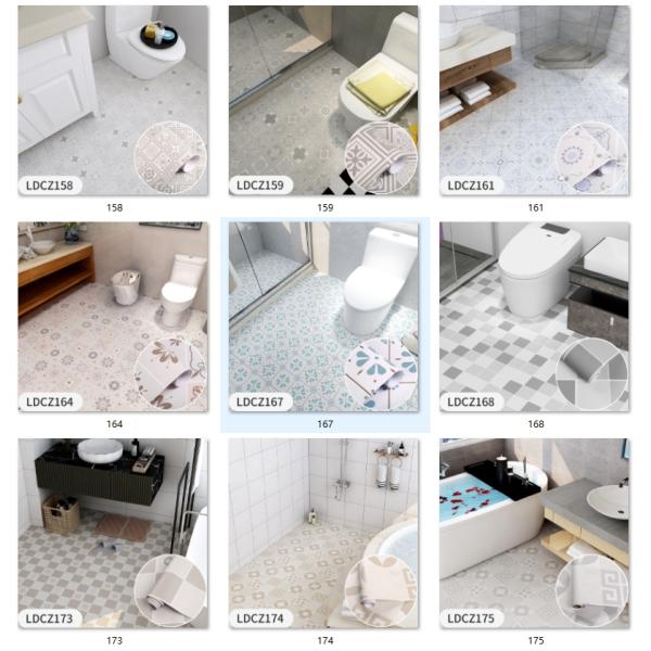Self Adhesive Waterproof Non Slip Floor Sticker for Bathroom and Kitchen