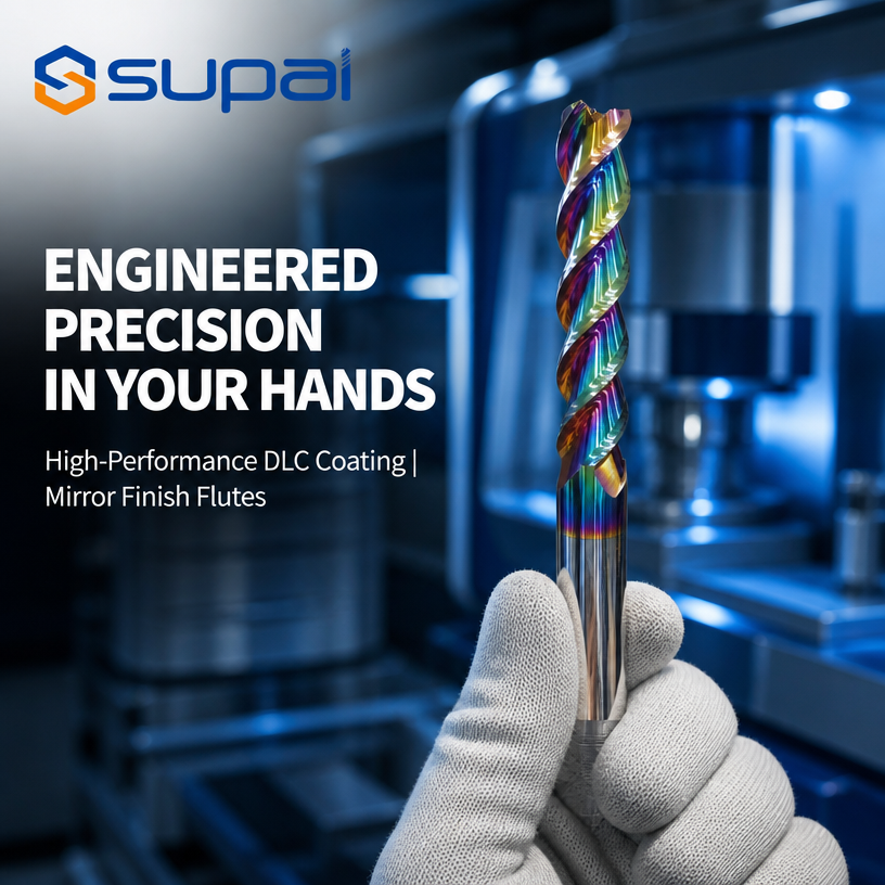SUPAL End Mills For Aluminum Featuring Optimized Flute Geometry And Wear Resistance For Chip Evacuation And Consistent Machining Accuracy