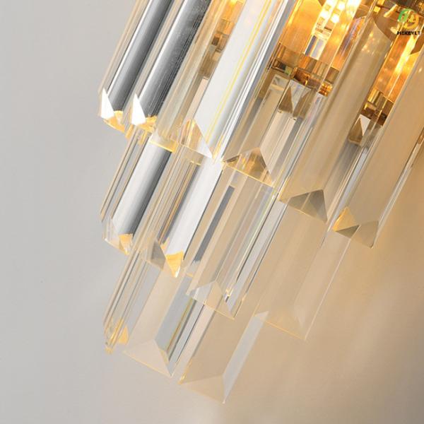 Home Hotel Modern Crystal Wall Lights Luxury E14 x 2
