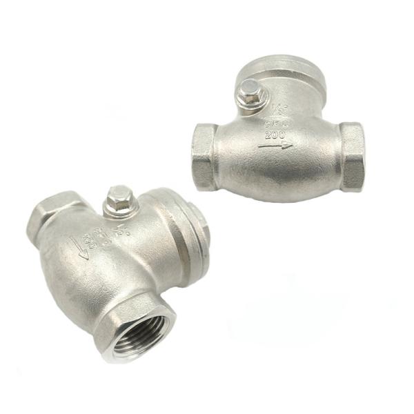 Hydraulic Threaded Stainless Steel Valves 1000psi Plumbing Check Valve