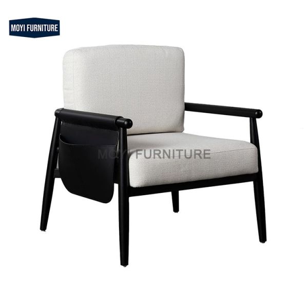 Solid Wood Frame Italian Style Armchair Teddy Velvet Fabric Lounge Chair for Hotel Living Room Dining Coffee Leisure Reading