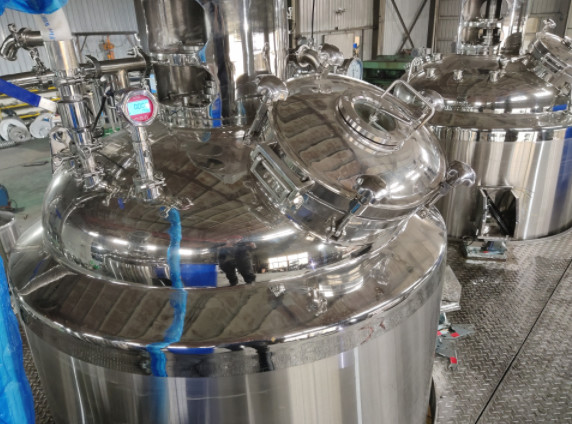 SS304 SS316L Softgel Medicine Mixing Tank Stainless Steel Electric Steam Heating