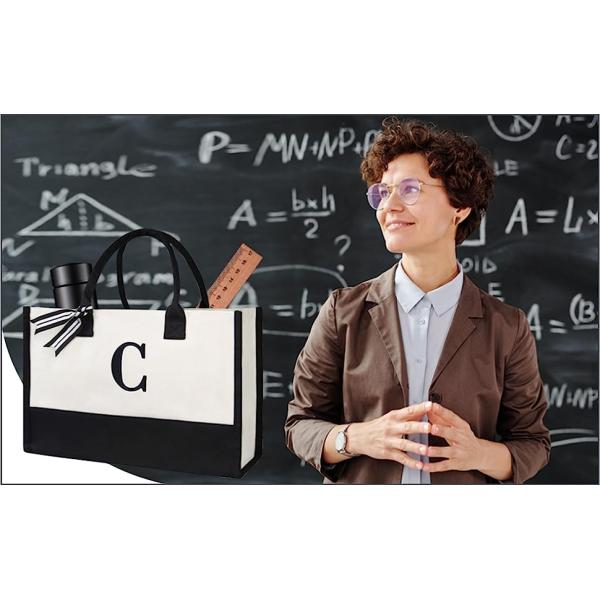 Extra Large Canvas Beach Bag With 2 Side Pockets for Beach, Travel, Cruise, Shopping, Ideal Gift for Women