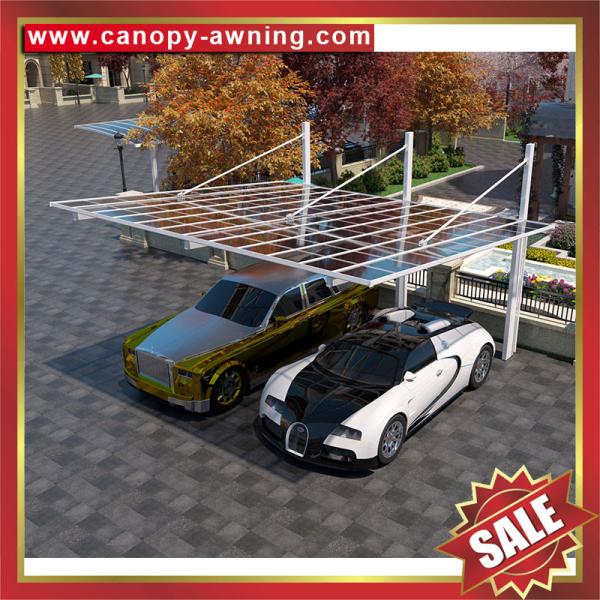 high quality outdoor cantilever polycarbonate aluminum parking bouble cars shelter canopy awning carport for sale