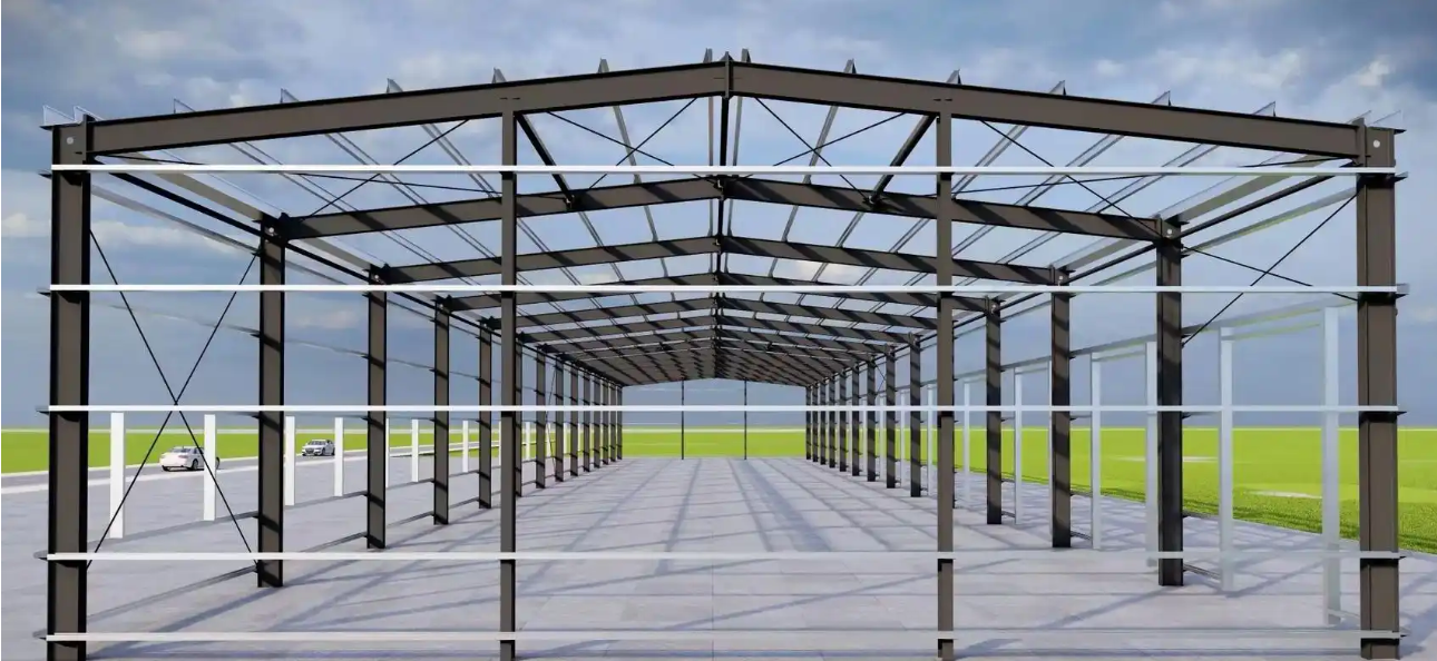 Light Weight Q355 Q235 Steel Structure Warehouse Factory Prefab Buildings Anti Rust