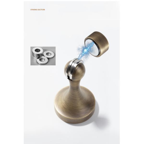 Indoor Strong Magnetic Brass Door Stops 50mm 82.5mm Finish Customized