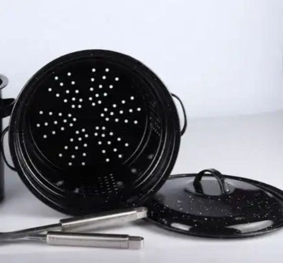 Eco Friendly Enamel Casserole Pot Italian Kitchenware Multi Purpose High Pot Solid Color